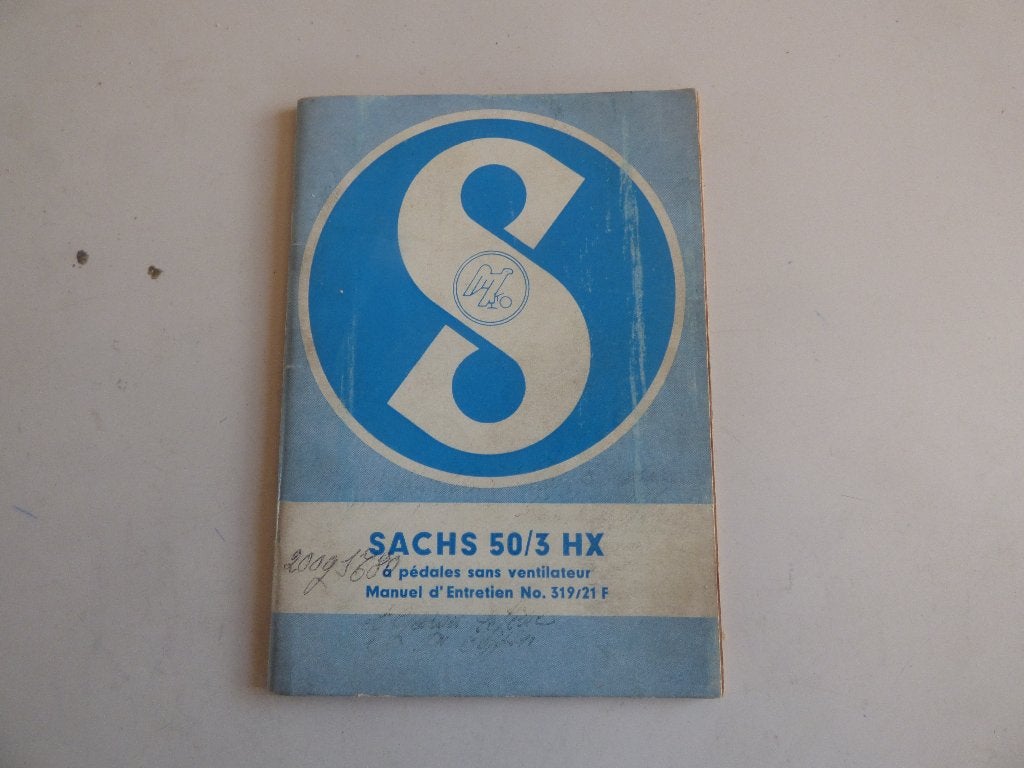 SACHS 50/3 HX ONDERHOUDSBOEKJE N 319/21 F, Fietsen en Brommers, Ophalen of Verzenden, Gebruikt