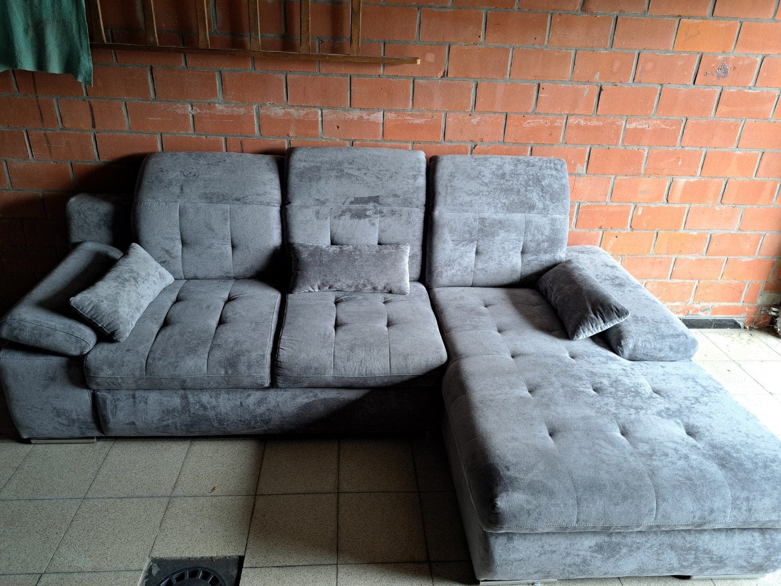 Mooie hoekzetel in zeer goede staat te koop, Ophalen, Stof