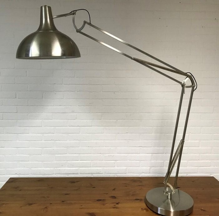 Industriële vloerlamp scharnier XXL, Antiek en Kunst, Ophalen