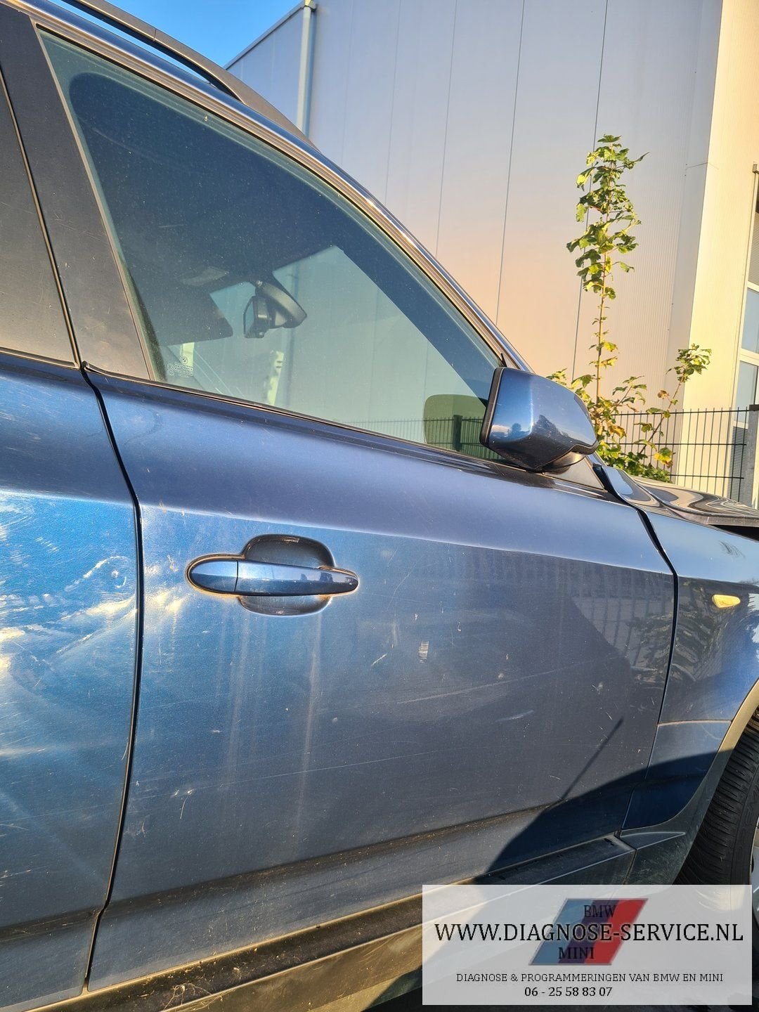 BMW X3 E83 rechts voor deur portier blauw, Gebruikt, -, Deur, -