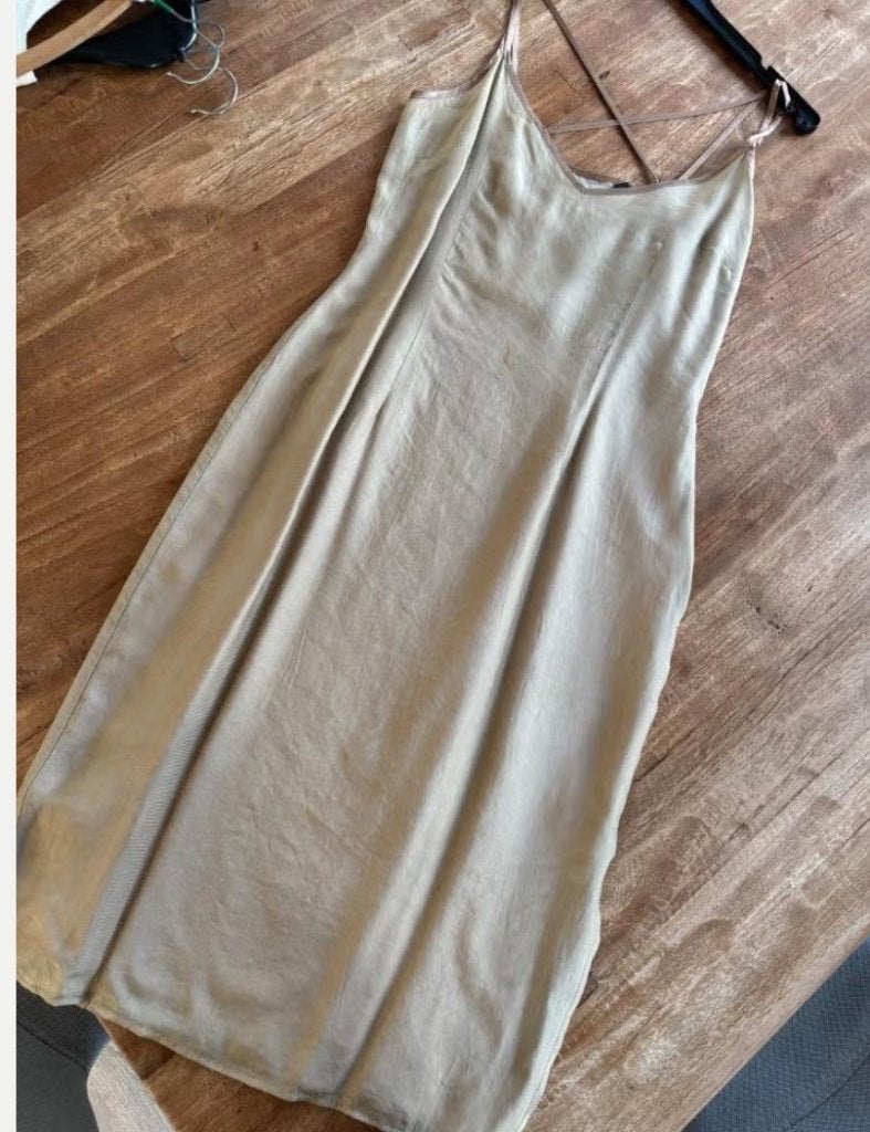 Robe vintage taille 42, Enlèvement ou Envoi, Comme neuf, Taille 42/44 (L), Beige