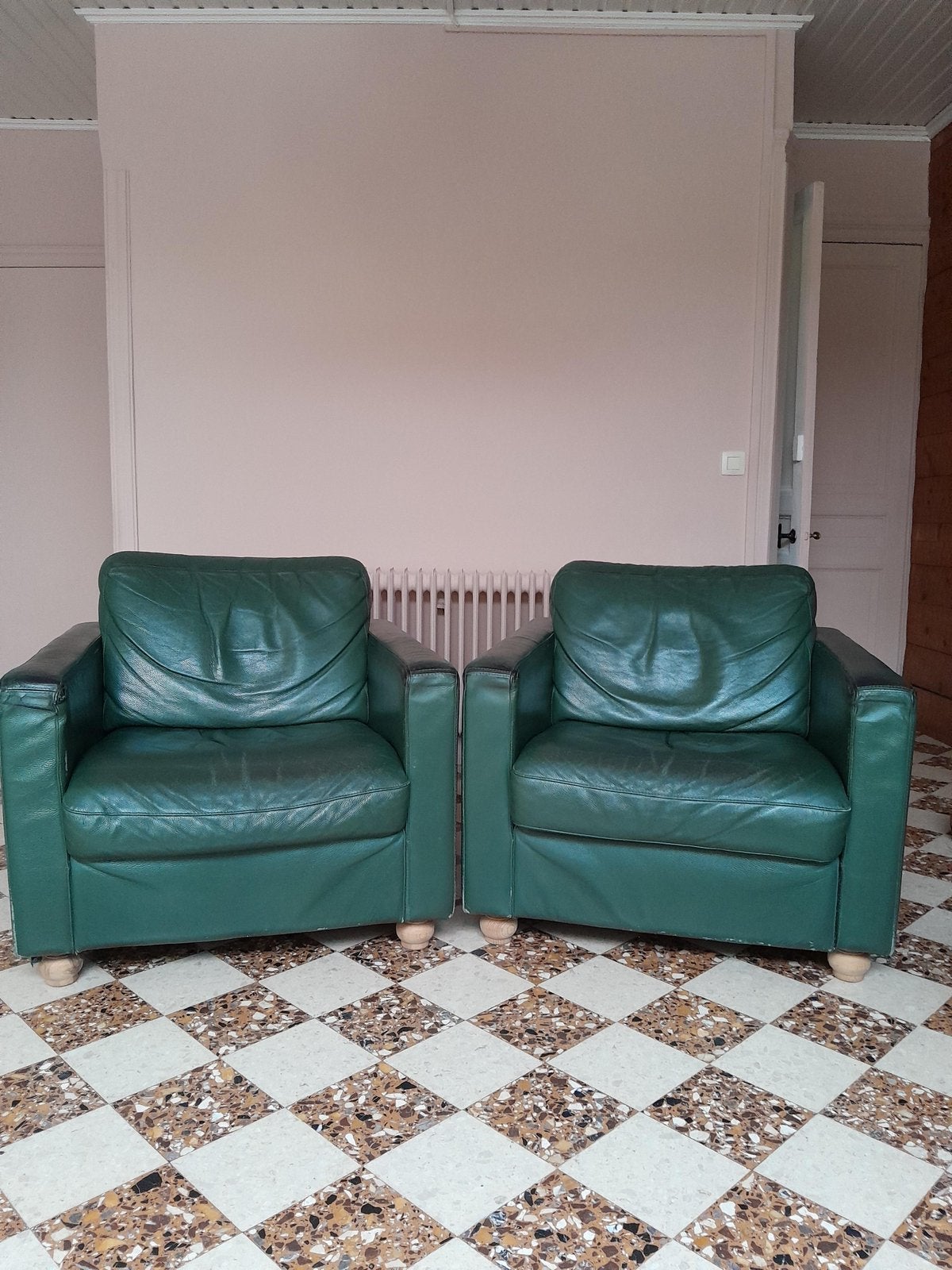 Salon en cuir de la marque Bruma, 75 à 100 cm, 125 cm ou plus, Enlèvement, Utilisé