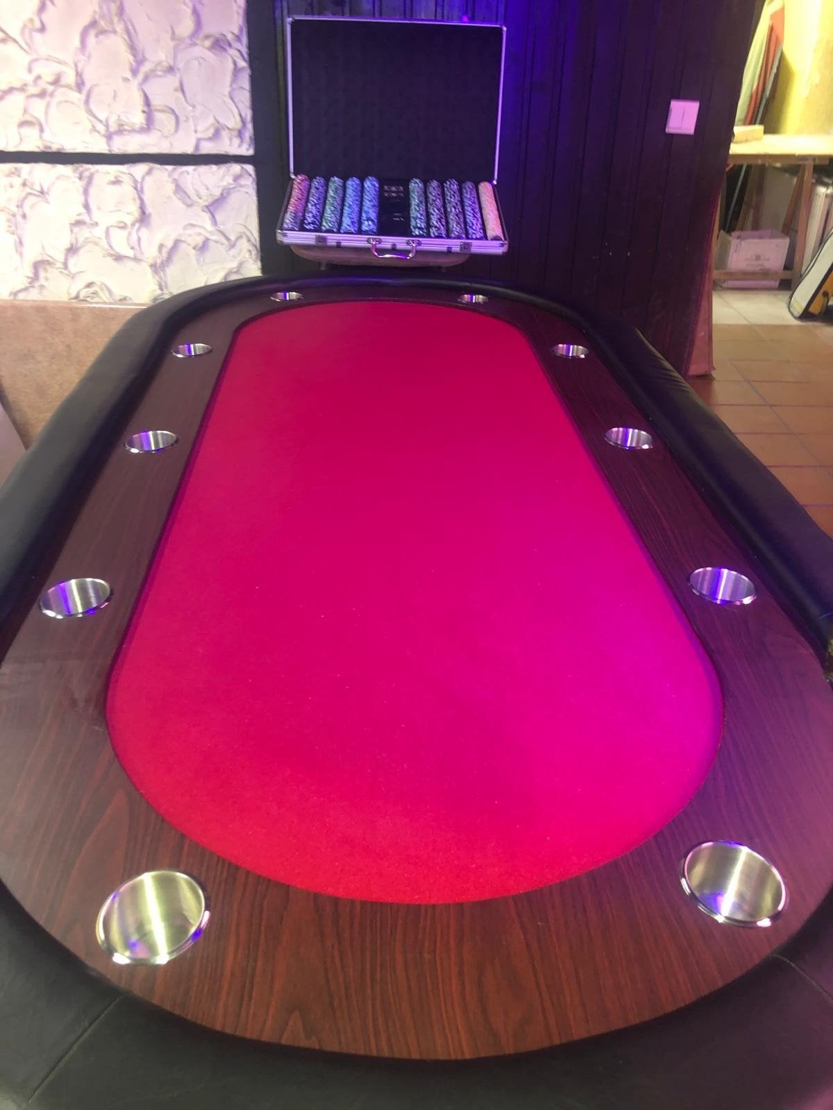 table de poker +  coffret de jetons    Faire offre, Enlèvement, Comme neuf