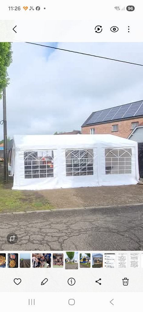 Tent 4x6m, Caravanes & Camping, Tentes, Enlèvement, Comme neuf