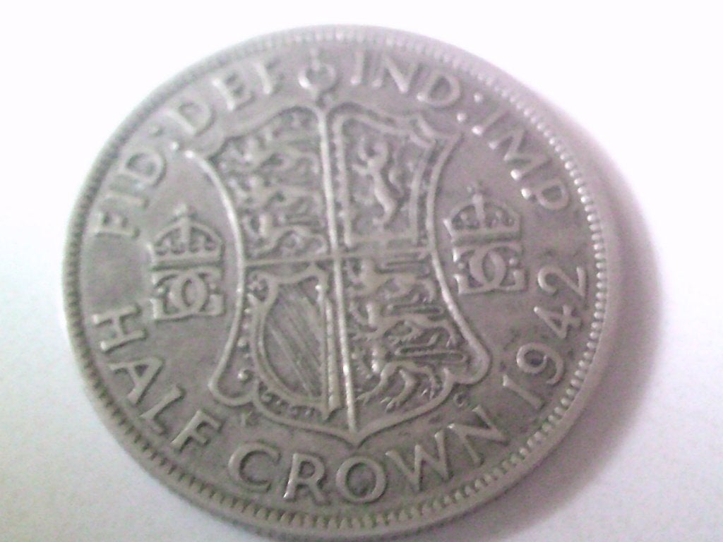 half crown 1942, Postzegels en Munten, Ophalen, Zilver