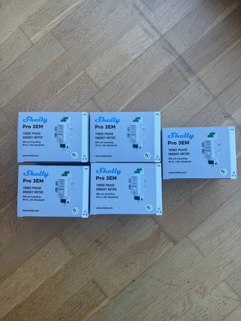 Shelly Pro 3EM - 3-fase energiemeter (5 stuks), Ophalen of Verzenden, Nieuw, Elektriciteit