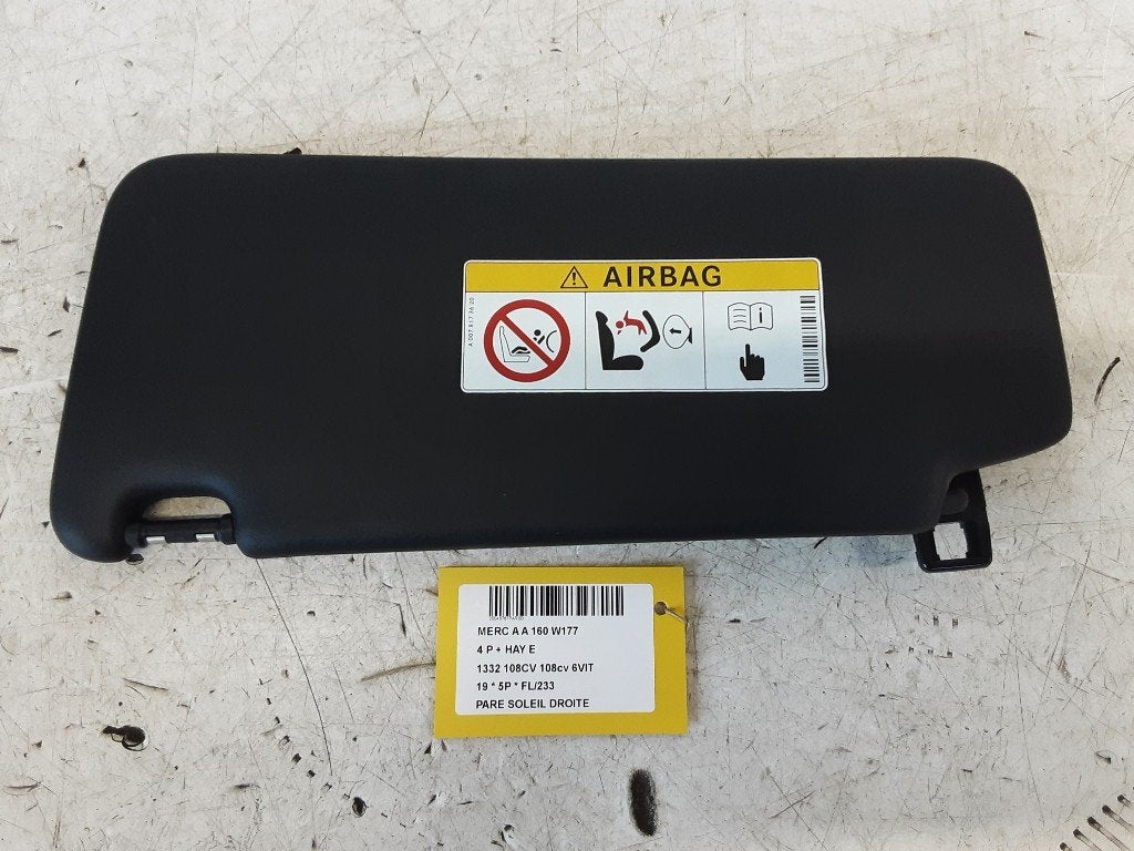 PARE-SOLEIL DROIT Mercedes-Benz A (177.0) (A0078173620), Mercedes-Benz, Utilisé, Dialog.mb@mercedes-benz.com, Mercedes-Benz AG