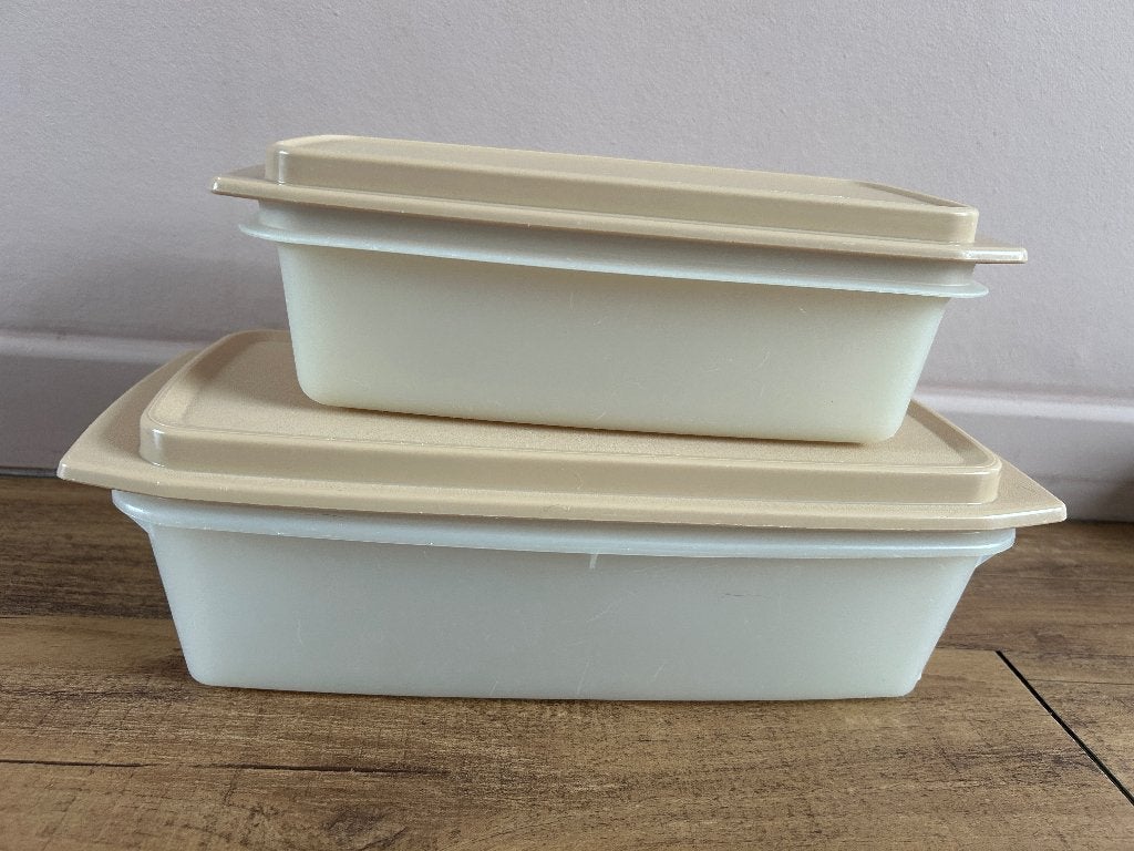 2 Vintage Cakedozen Tupperware, Luchtdicht, Ophalen of Verzenden, Zo goed als nieuw, Bewaardoos