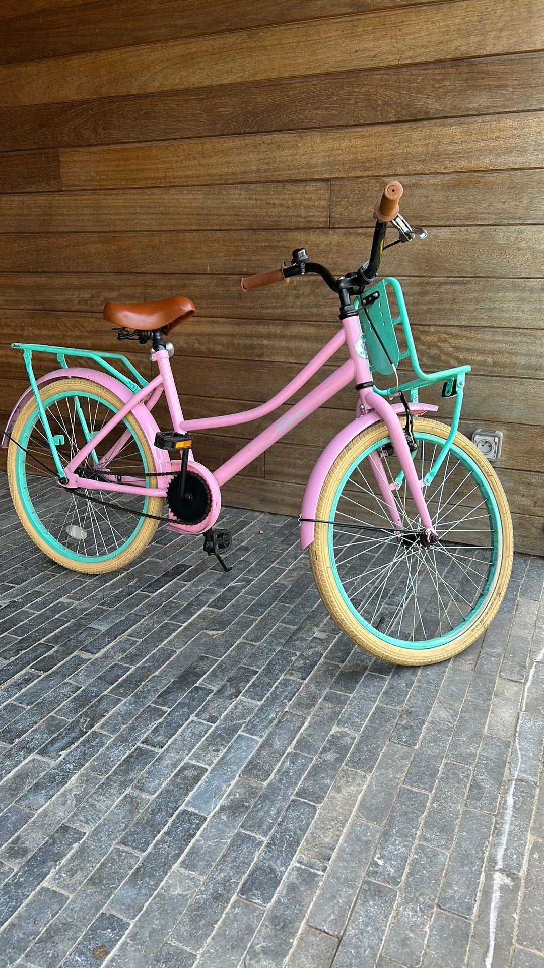 Meisjesfiets 22 inch, Fietsen en Brommers, Ophalen, Gebruikt, Terugtraprem, 22 inch