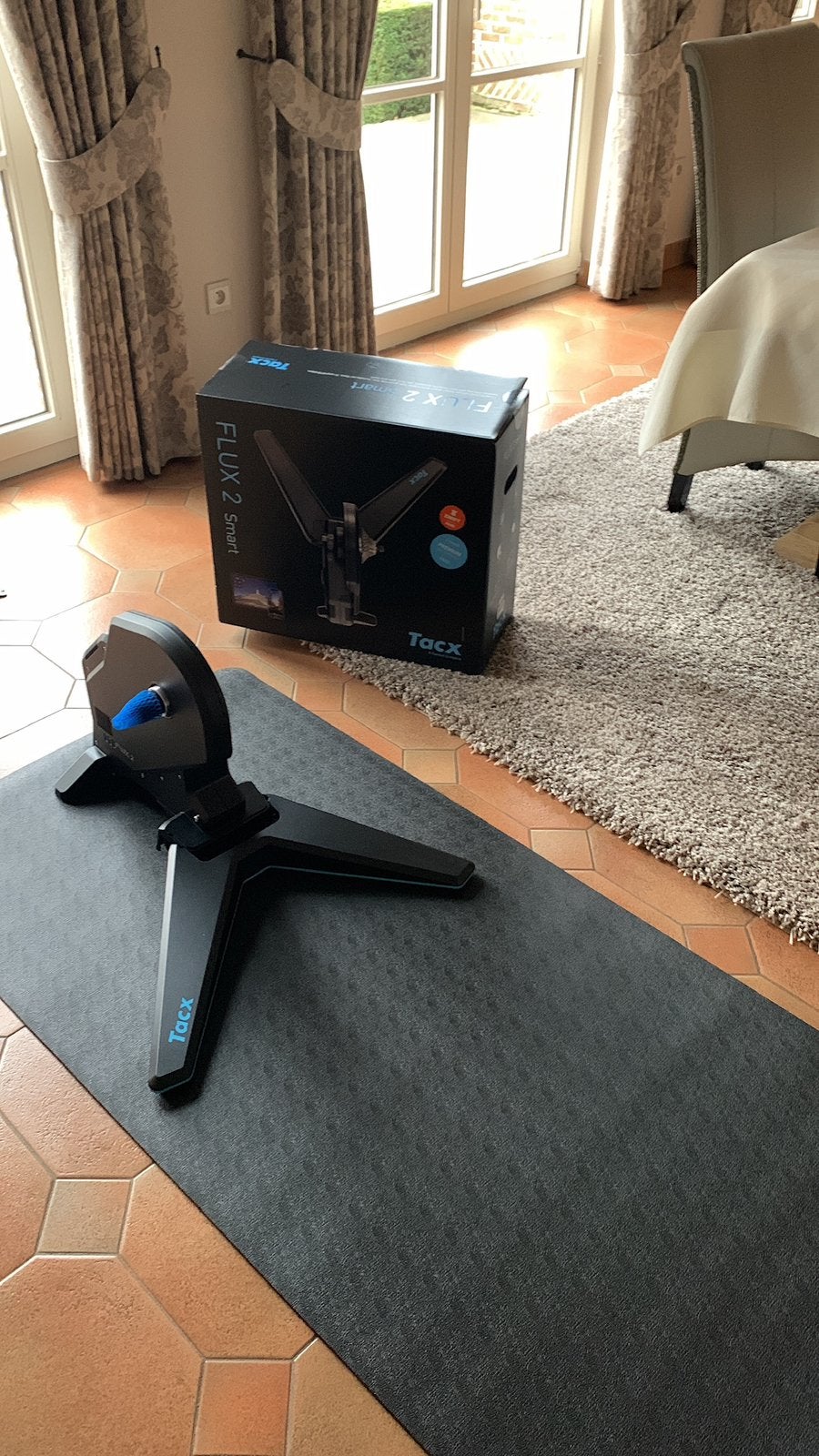 TACX FLUX 2 met shimano casette, Sport en Fitness, Wielrennen, Ophalen