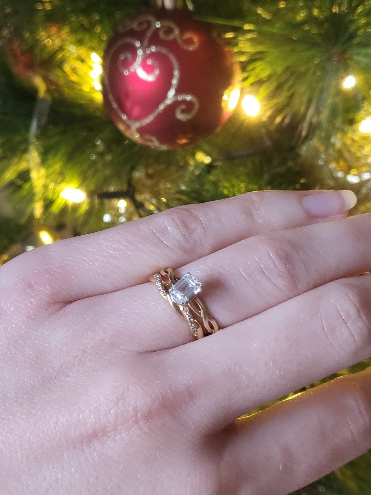 Bagues or diamant 0.81 carats, Handtassen en Accessoires, Ophalen, Nieuw, Goud