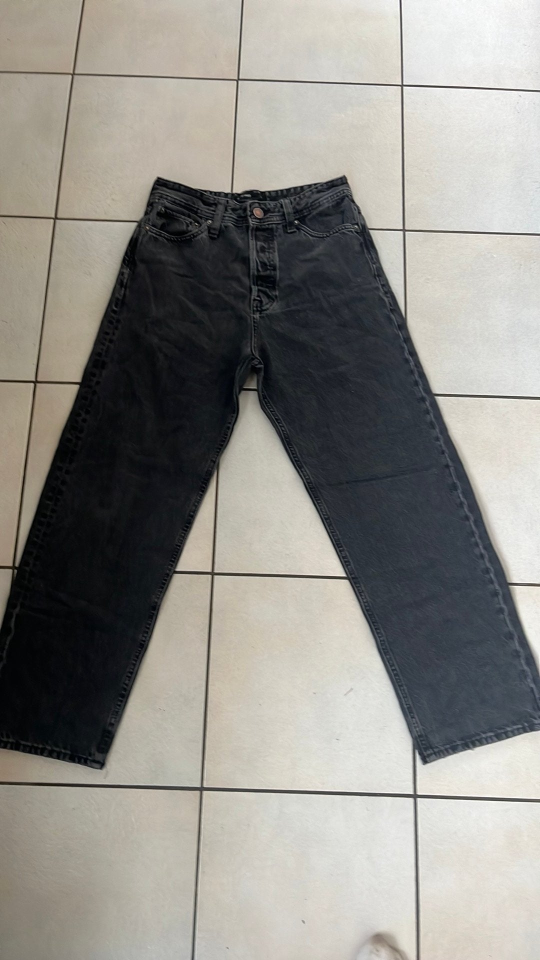 Jack en jones Broek, Kleding | Heren, Broeken en Pantalons, Ophalen of Verzenden, Gedragen, Zwart