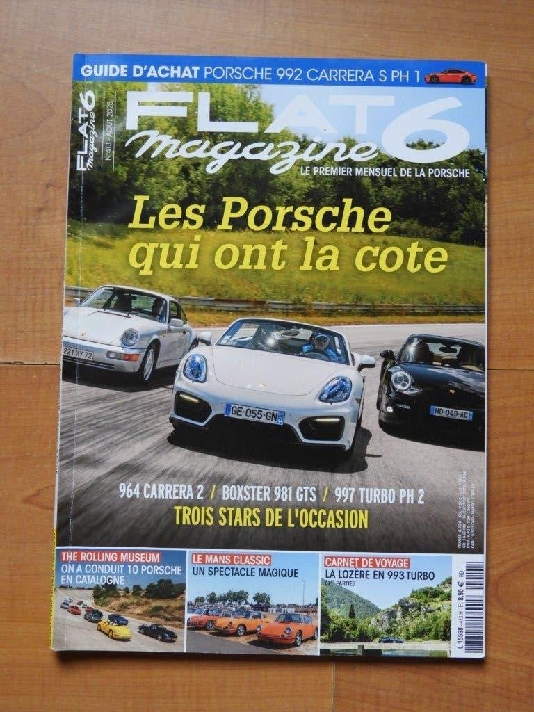 Flat6 Magazine - Mensuel de la Porsche num. 413 - AOUT 2025, Enlèvement ou Envoi, Comme neuf, Porsche