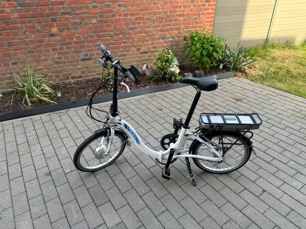 Opvouwbare elektrische fiets — Zeer goede staat —, Ophalen, Zo goed als nieuw