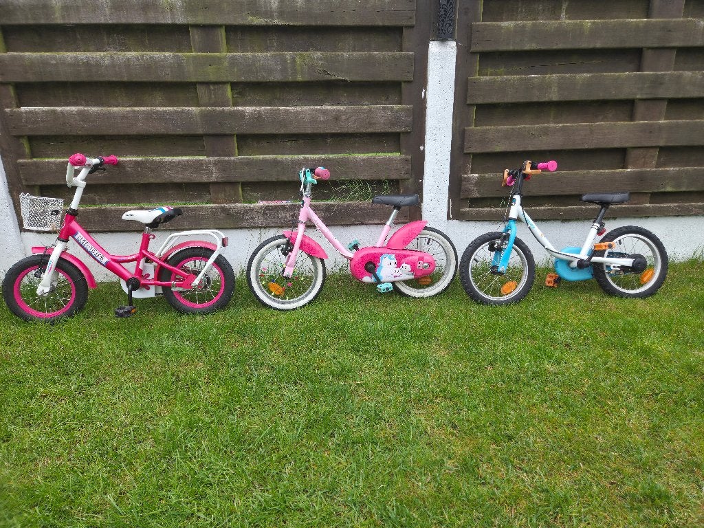 Kinder fiets, Fietsen en Brommers, Ophalen, Gebruikt, B-Twin, Handrem