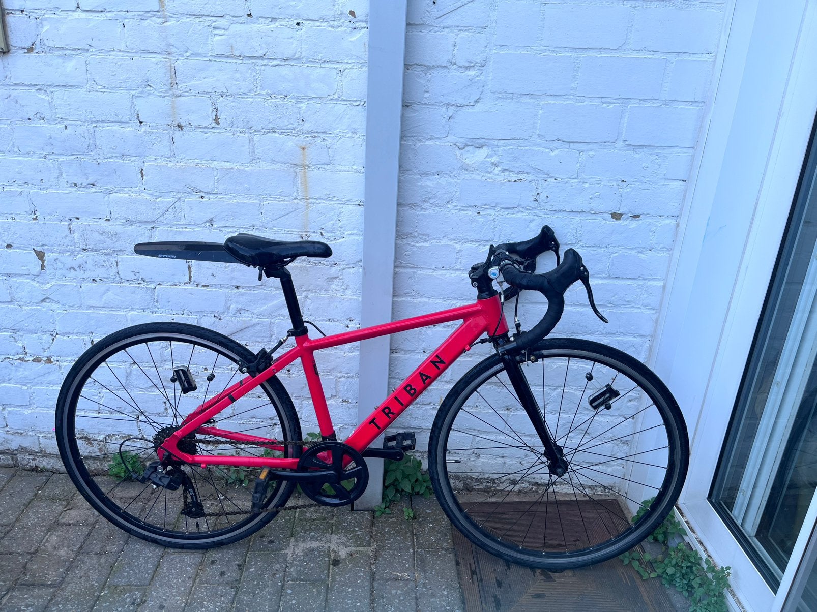 Triban racefiets 26 inch rood goede staat, Fietsen en Brommers, Ophalen, Zo goed als nieuw, Aluminium, 26 inch