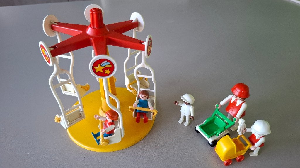 Playmobil sets: speeltuin, draaimolen, speelhuisje, enz., Enlèvement, Utilisé, Kit complet