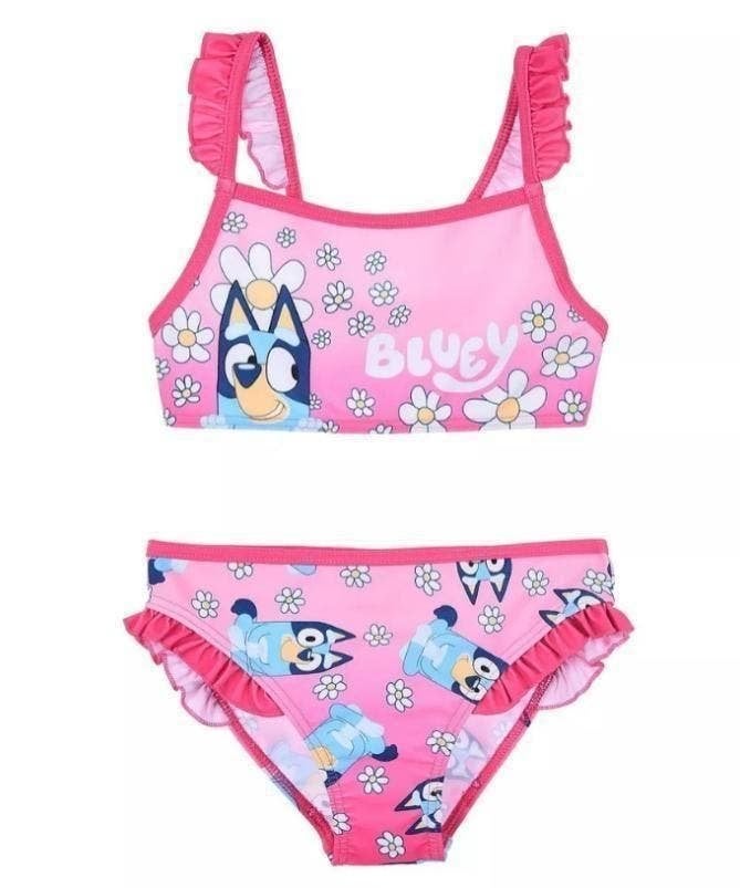 Bluey Bikini - Roze - Maat 98 -  104 - 110, Kinderen en Baby's, Kinderkleding | Kinder-zwemkleding, Maat 104, Bikiniset, Nieuw