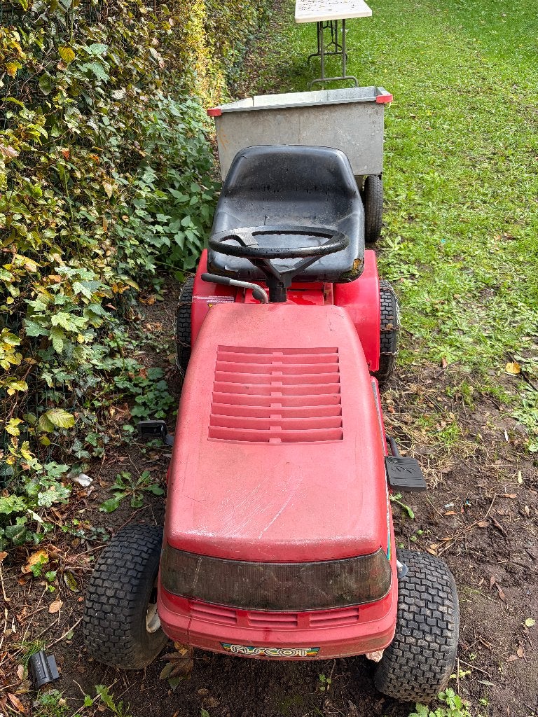 tracteur tondeuse + remorque (de jardin), Jardin & Terrasse, Ascot, Enlèvement, 90 à 120 cm, Démarrage électrique