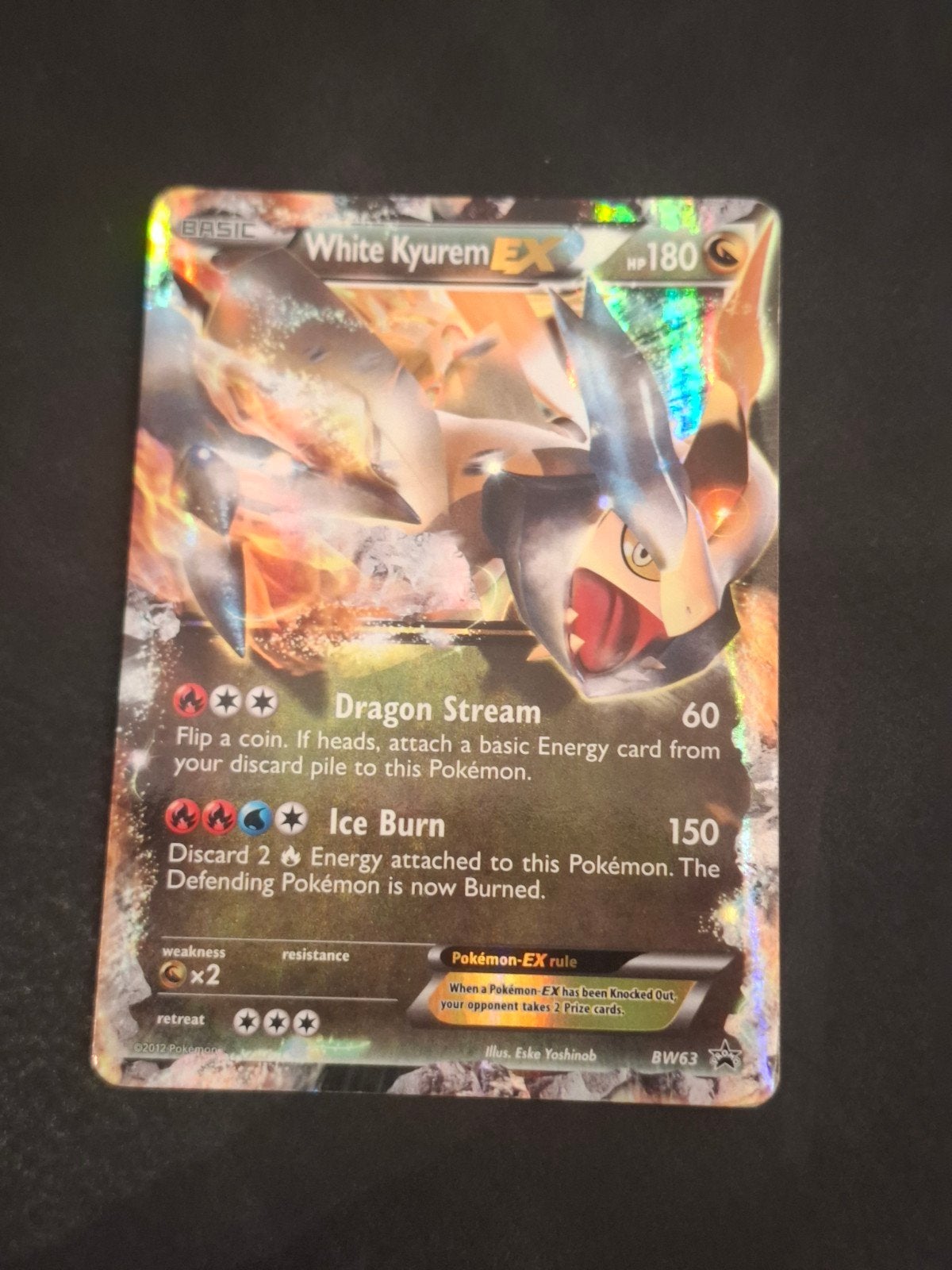 Carte Pokémon Kyurem-EX blanche (BW63) - Promo noire et blan, Enlèvement ou Envoi
