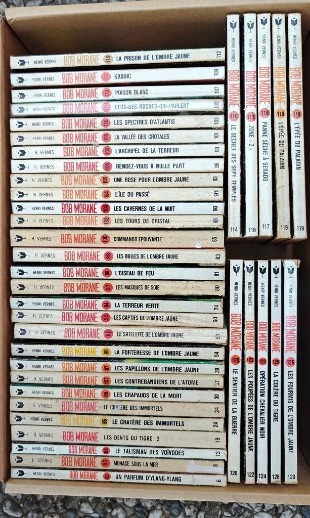 Lot de Bob Morane Marabout junior et Marabout Pocket, Livres, Enlèvement, Utilisé, Henri Vernes.