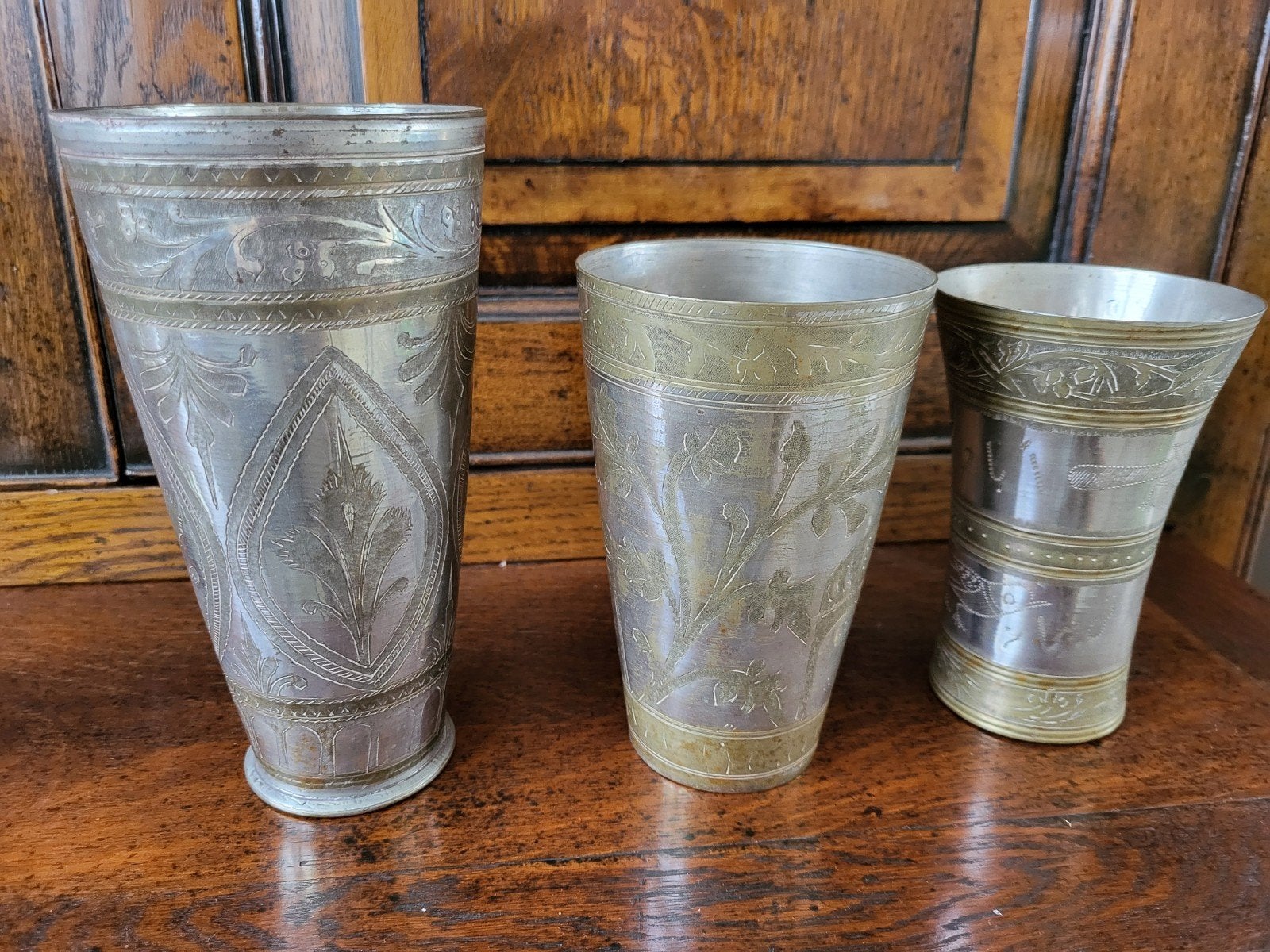 3 verzilverde bekers, Ophalen of Verzenden