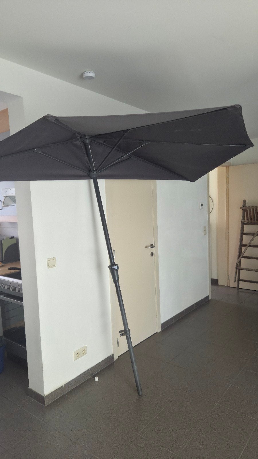 parasol balcon/terasse, Ophalen