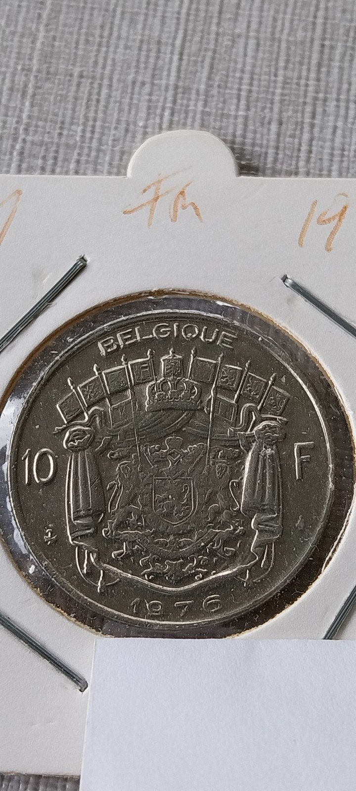 10 frank 1976 frans, Ophalen of Verzenden, Metaal, Losse munt