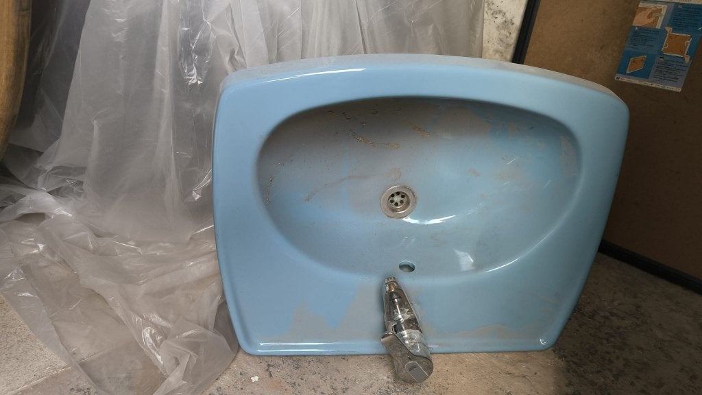 Vintage lavabo, Ophalen, Zo goed als nieuw, Wastafel