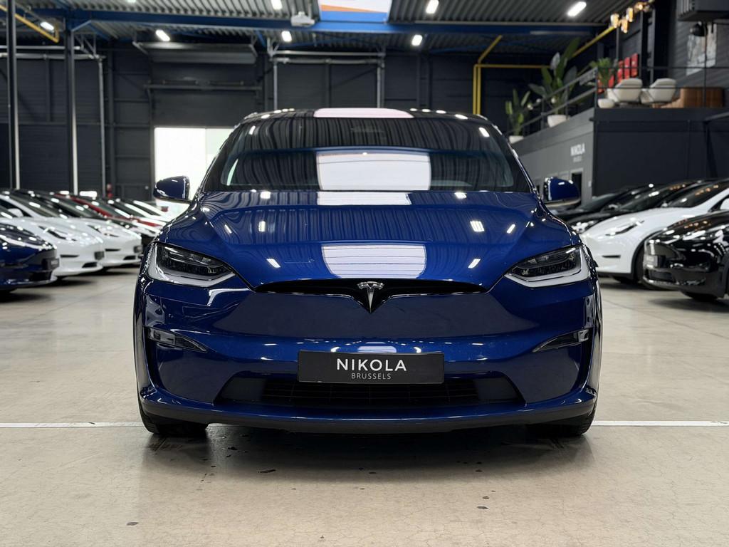 Tesla Model X PLAID - AP ACTIVE - RED BRAKES - 6 SEATS - 1.0, Auto's, Tesla, Model X, Gebruikt, Zwart, Blauw