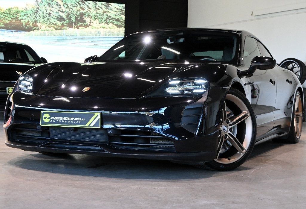 Porsche Taycan 4S 93.4 kWh Performance Batt., Auto's, Automaat, Zwart, Leder, Berline