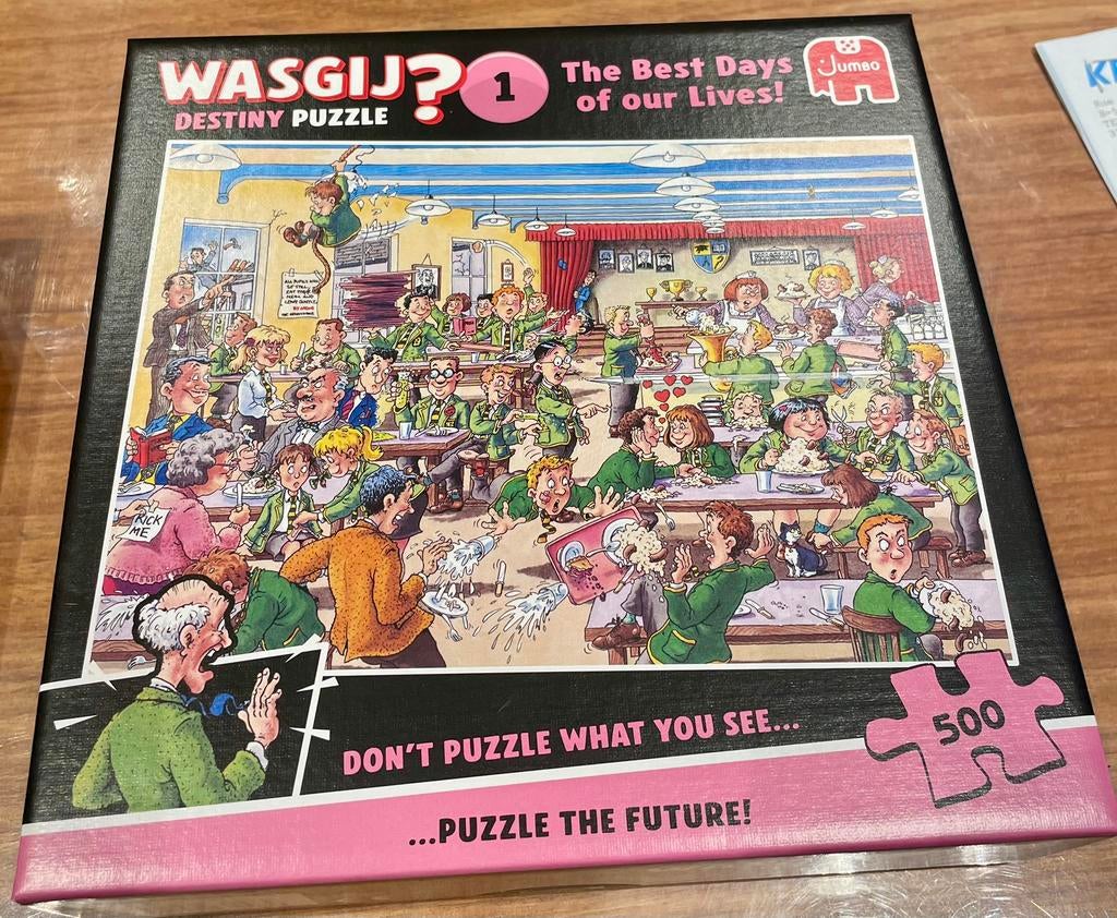 Wasgij Destiny Puzzle 1 The Best Days of our lives 500 pcs, Enlèvement ou Envoi, 500 à 1500 pièces, Comme neuf, Puzzle