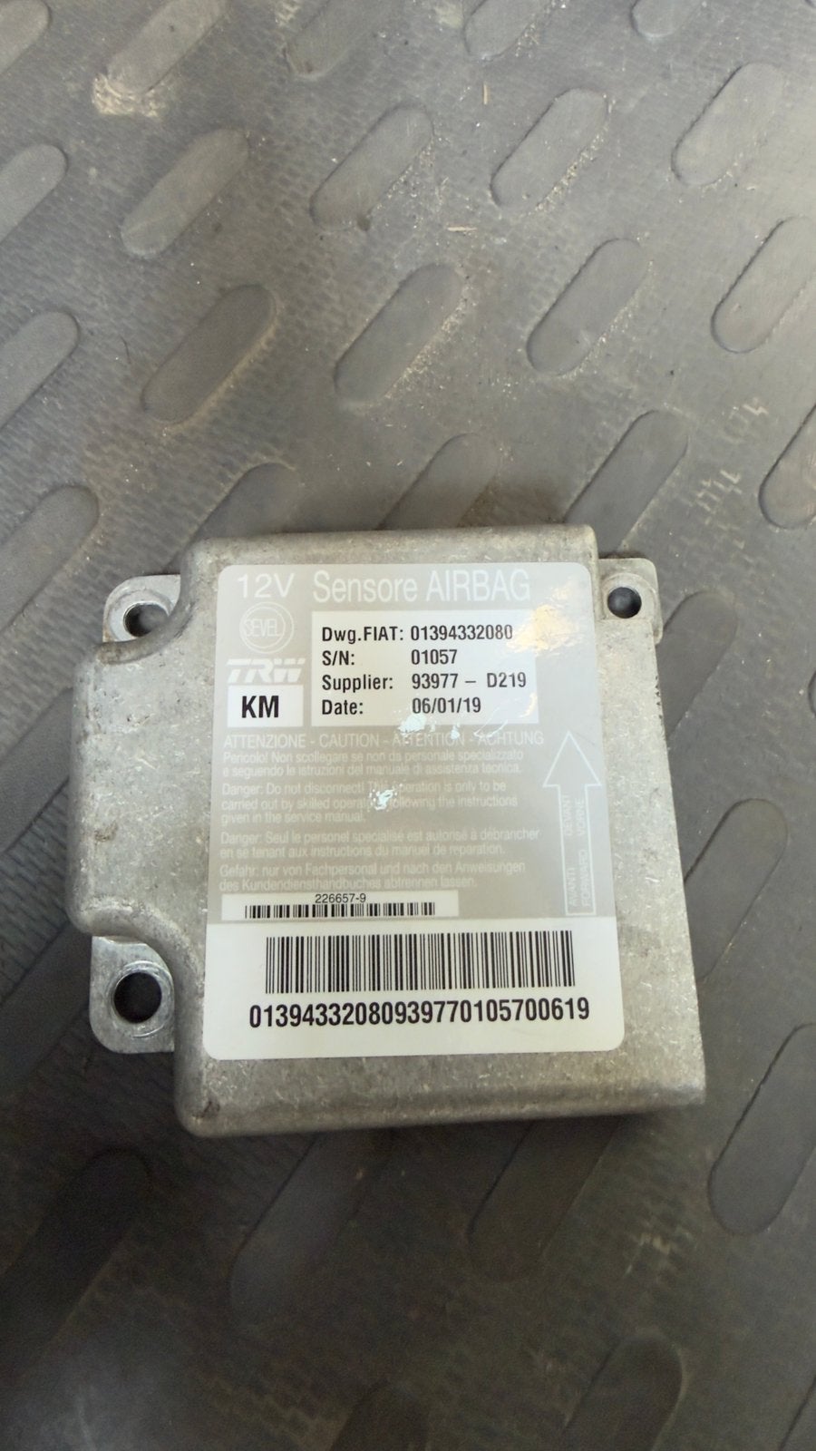 Boitier Calculateur Airbag CitroënJumper Ducato PeugeotBoxer, Enlèvement, Citroën