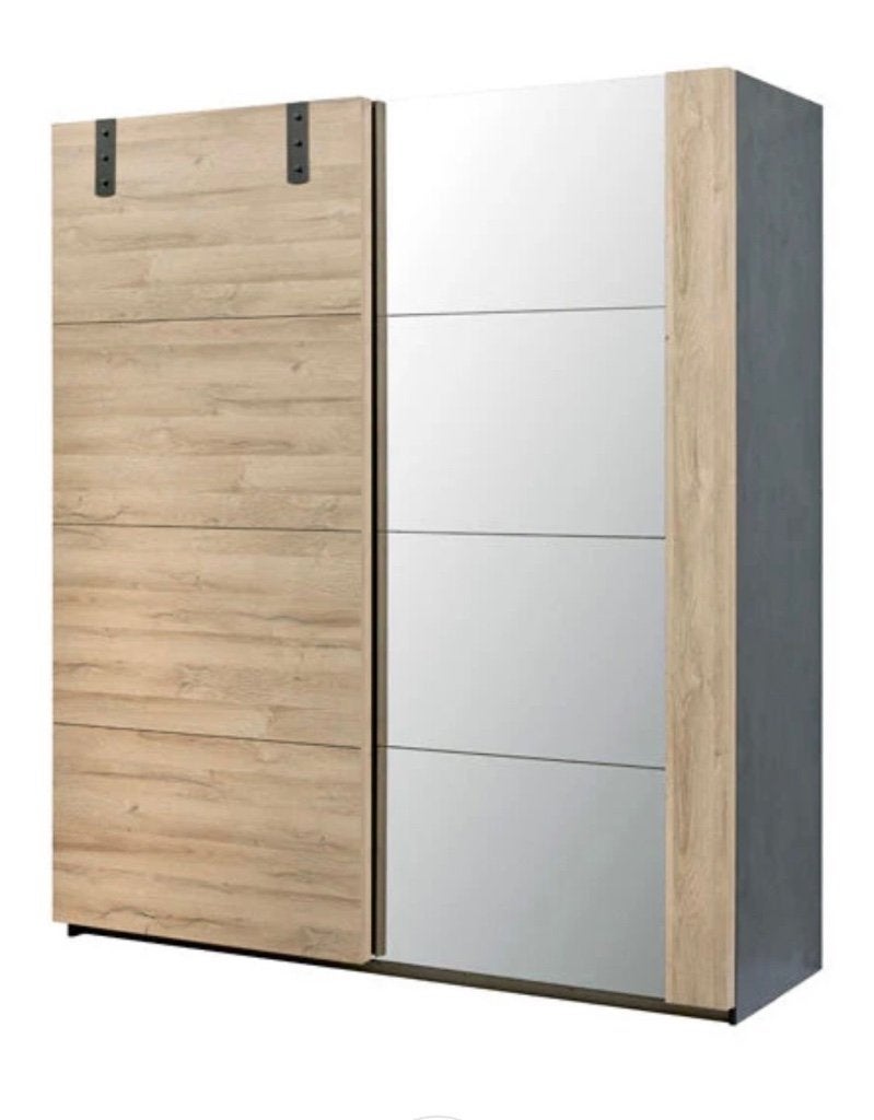 Kleerkast 188 x215x68, 200 cm ou plus, Chêne, Landelijk/modern, Comme neuf