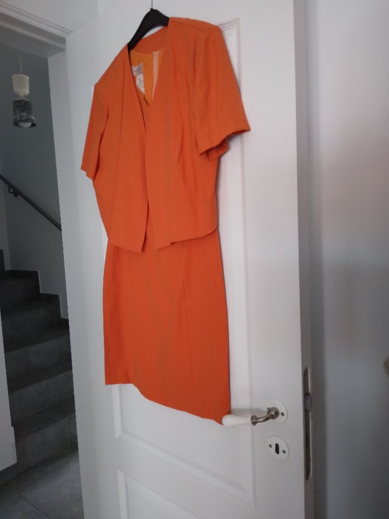 Vintage oranje set uit de jaren 80 voor een kleurrijke start, Kleding | Dames, Oranje, Ophalen of Verzenden, Zo goed als nieuw