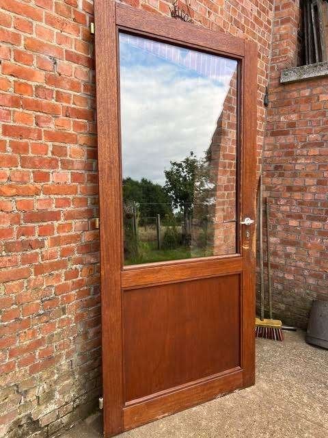 Buitendeur met kader, 300 cm ou plus, Autres essences de bois, Enlèvement, Utilisé
