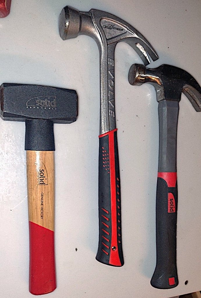Solid Hamers Set 3 stuks - Klauwhamer Evolve & Moker NIEUW, Ophalen of Verzenden, Nieuw