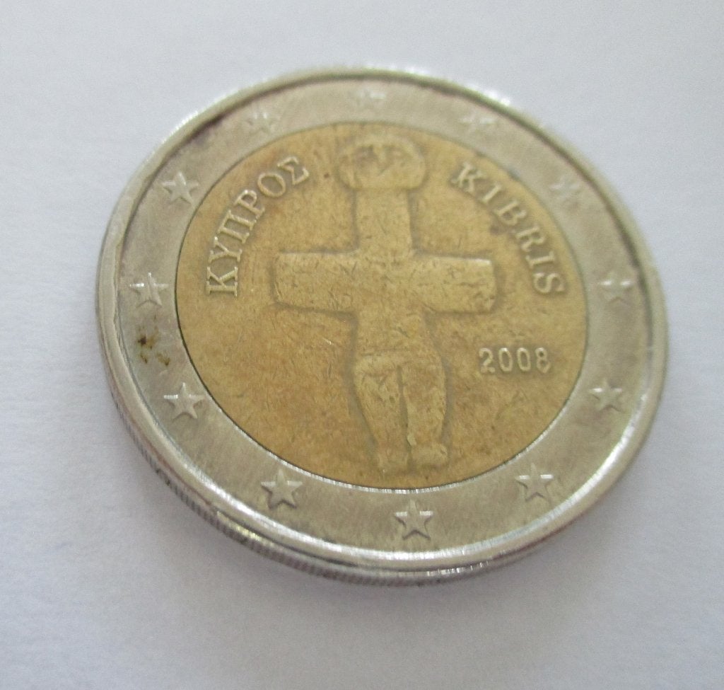 2 €  munt KIBRIS-KYIIPOE - CYPRUS - jaar 2008, Postzegels en Munten, Munten | Europa | Euromunten, Ophalen of Verzenden, Cyprus