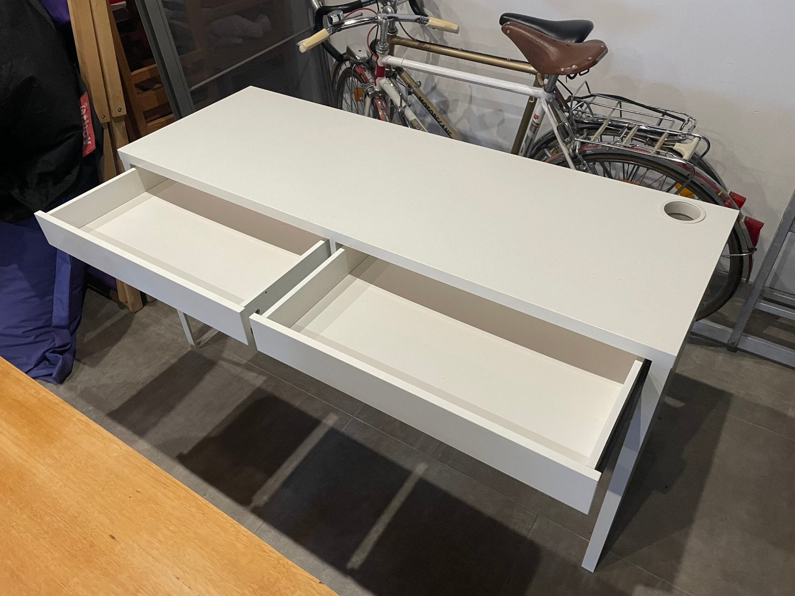 Bureau dubbele schuif, ikea, Enlèvement, Comme neuf