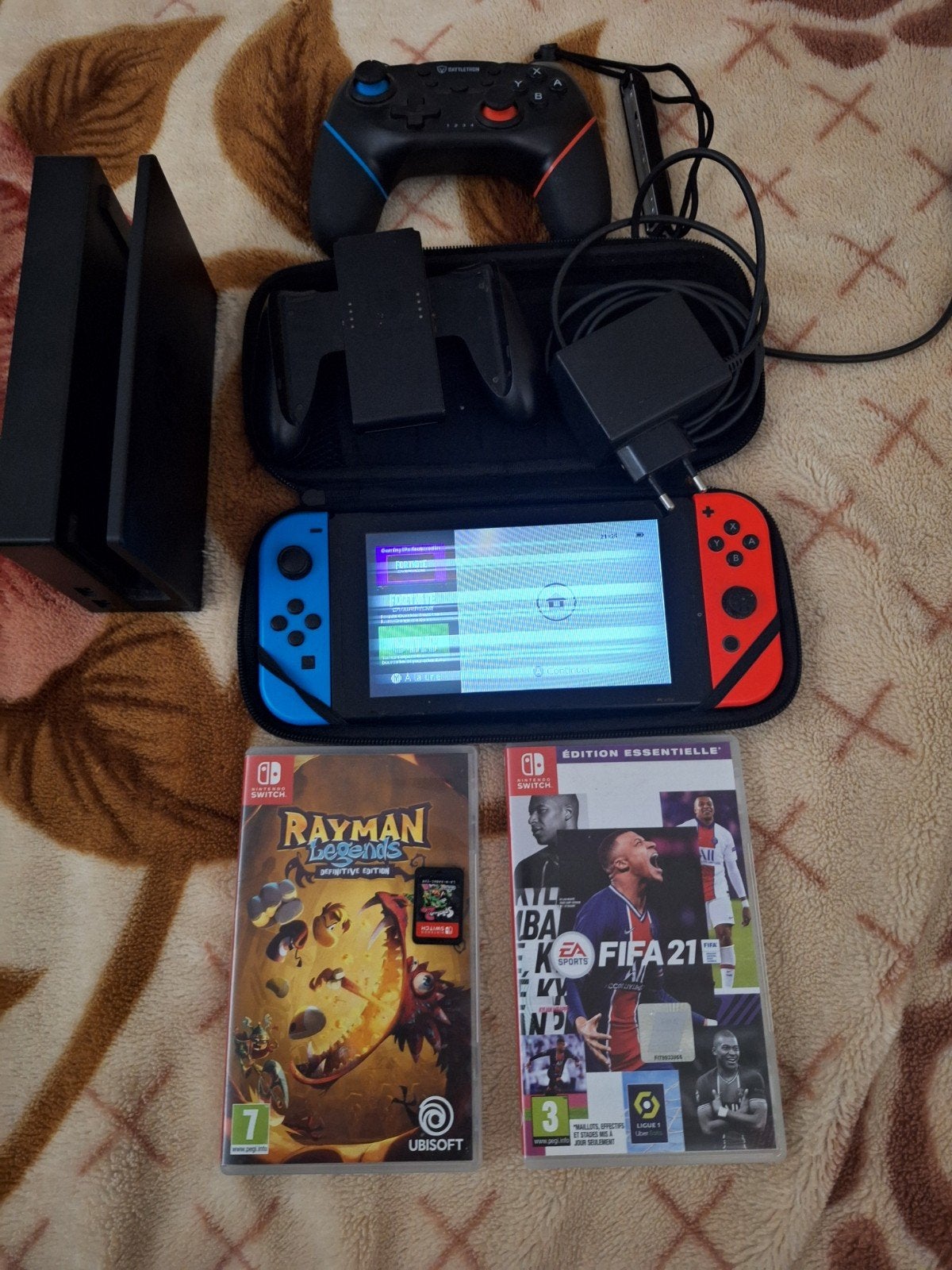 Console Switch1 avec 3 jeux, Games en Spelcomputers, Spelcomputers | Nintendo Switch, Ophalen, Gebruikt, Switch Original, Met games