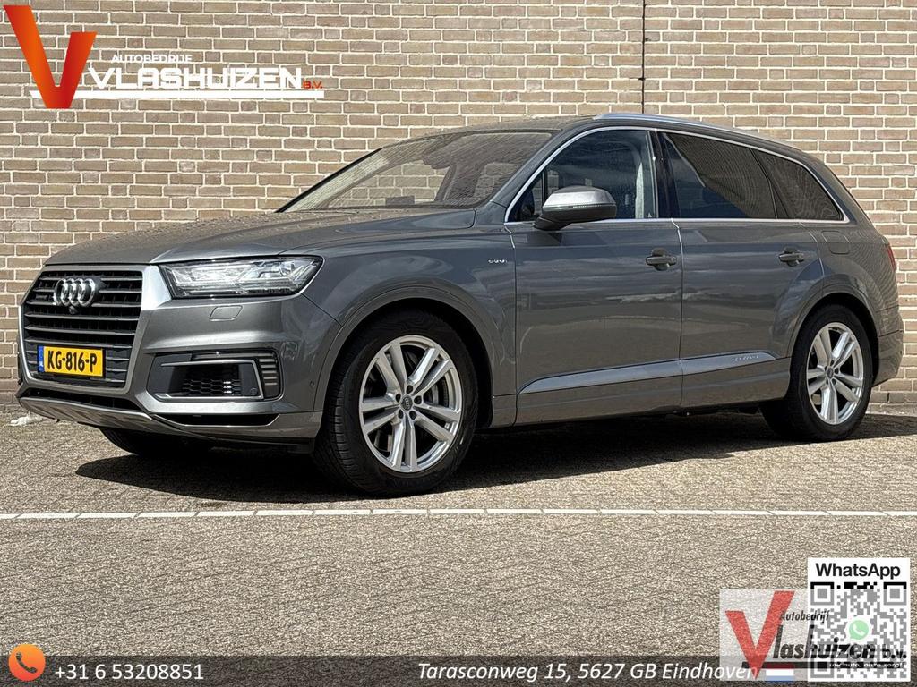 Audi Q7 3.0 TDI e-tron quattro Premium | Pano | Leder | 360, Auto's, Automaat, Zwart, 48 g/km, Bedrijf