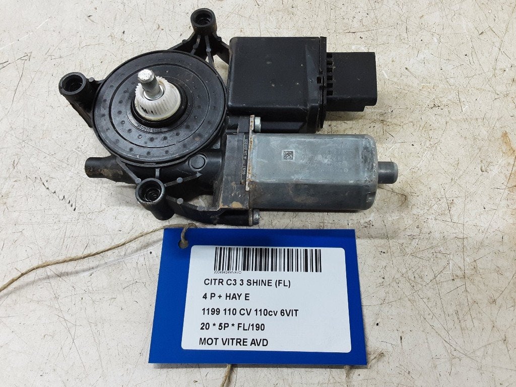 MOTEUR LEVE VITRE ELECTRIQUE AVANT DROIT C3 (SX / SW), Utilisé, Avant, Citroën