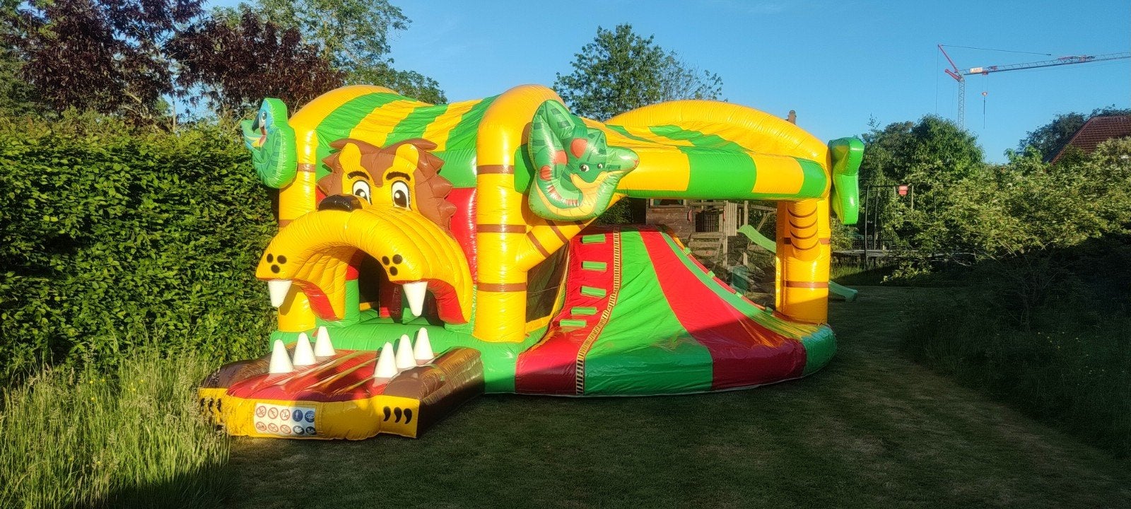 Springkasteel Jungle/Leeuw XL - JB inflatables, Enlèvement, Comme neuf, Autres types