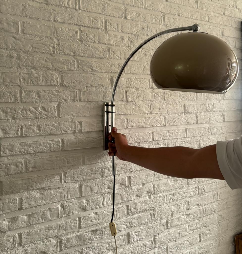 Vintage booglamp, Maison & Meubles, Lampes | Appliques, Enlèvement ou Envoi, Comme neuf