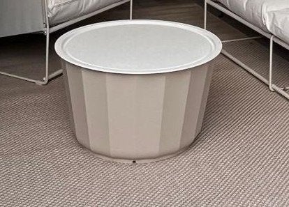 Ikea lagaskar salontafel / buiten, Ophalen, Minder dan 45 cm, Rond, 55 tot 75 cm