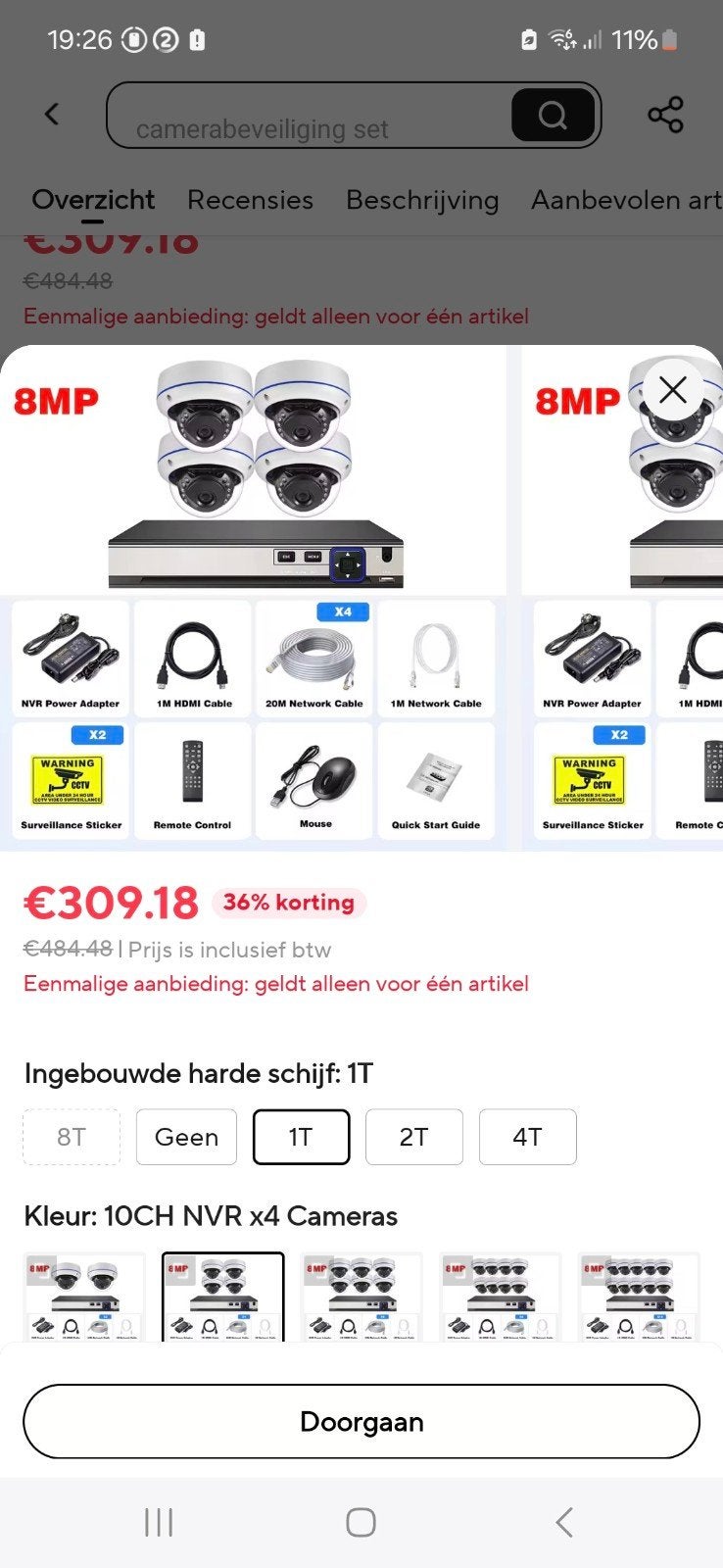 camera bewakingssysteem Nieuw in de doos nieuwprijs 309euro, Ophalen of Verzenden