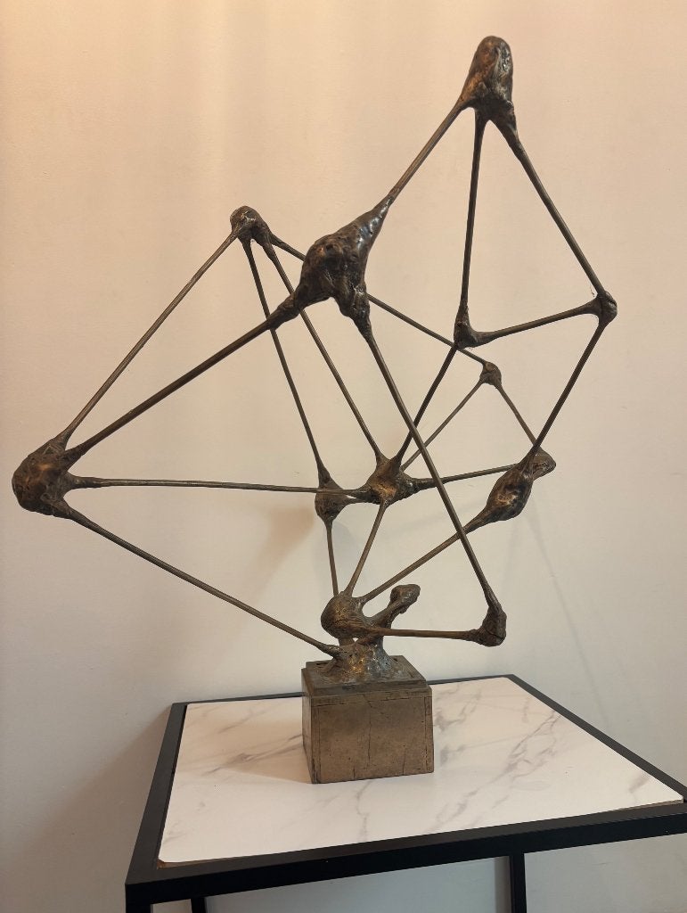 Bobolito sculptuur synaptic, Brons, Gemerkt, Beeld, Abstract
