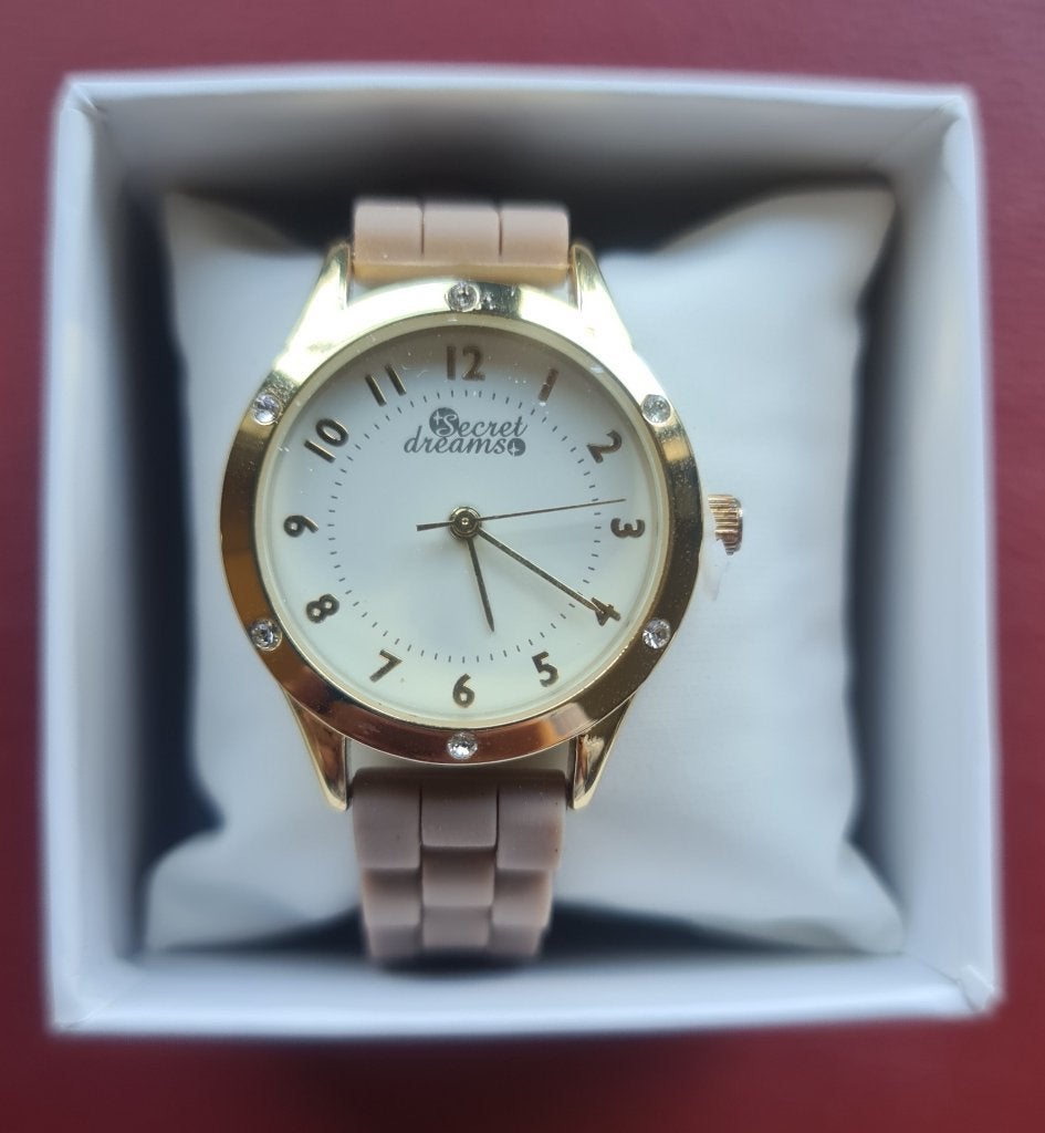 'Secret Dreams' horloge met Swarovski-kristallen, Handtassen en Accessoires, Horloges | Dames, Ophalen of Verzenden, Zo goed als nieuw