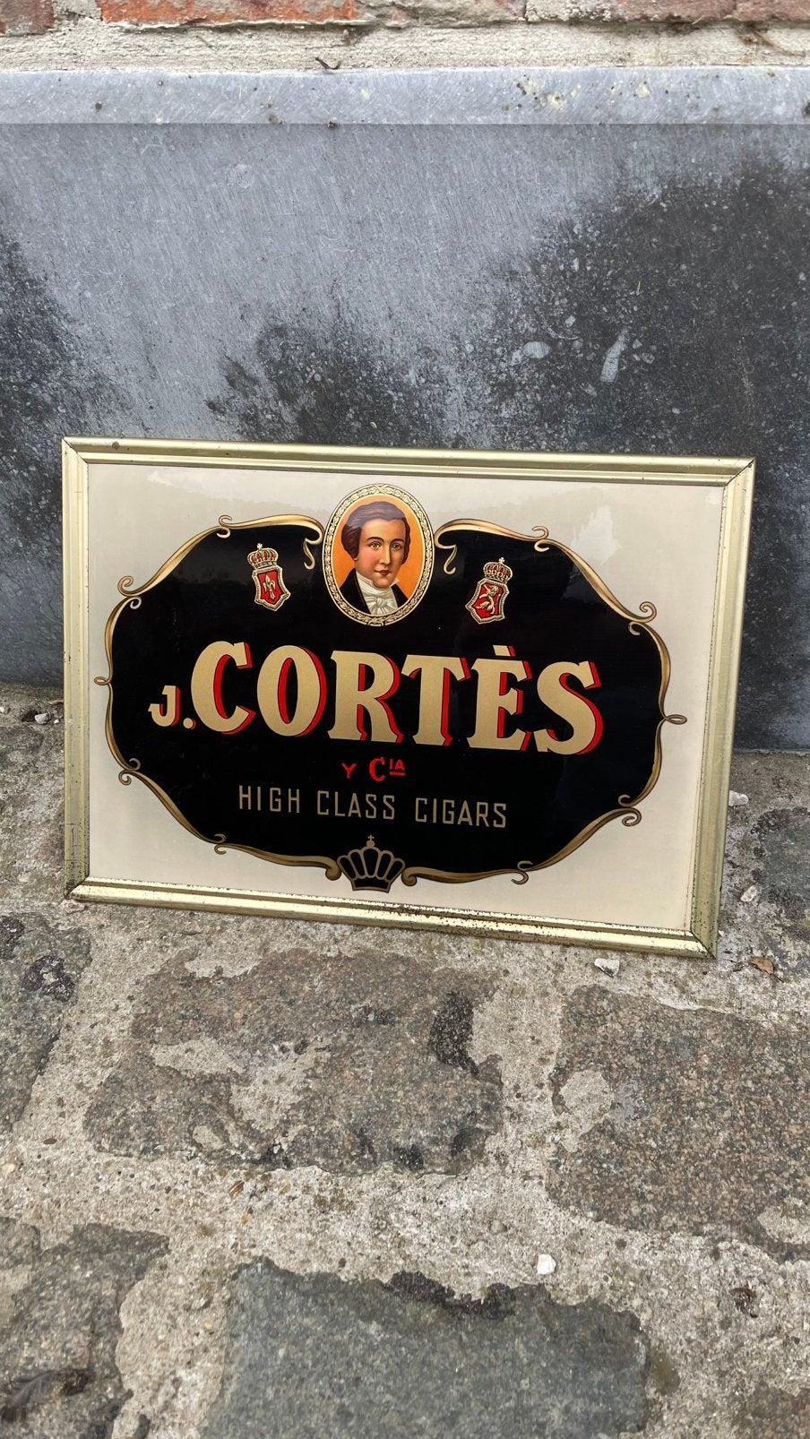 Cortes reclame bordje., Ophalen of Verzenden, Zo goed als nieuw, Reclamebord