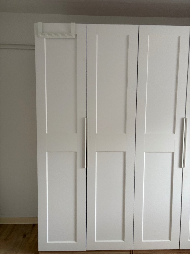 Lot 4 Portes IKEA GRIMO 50x236cm + Poignées & Charnières, Enlèvement, Comme neuf